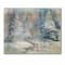 Designart - Winter Landscape With Snowy River I - Traditional Print on Natural Pine Wood